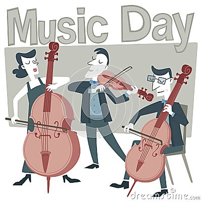 Music day poster Vector Illustration